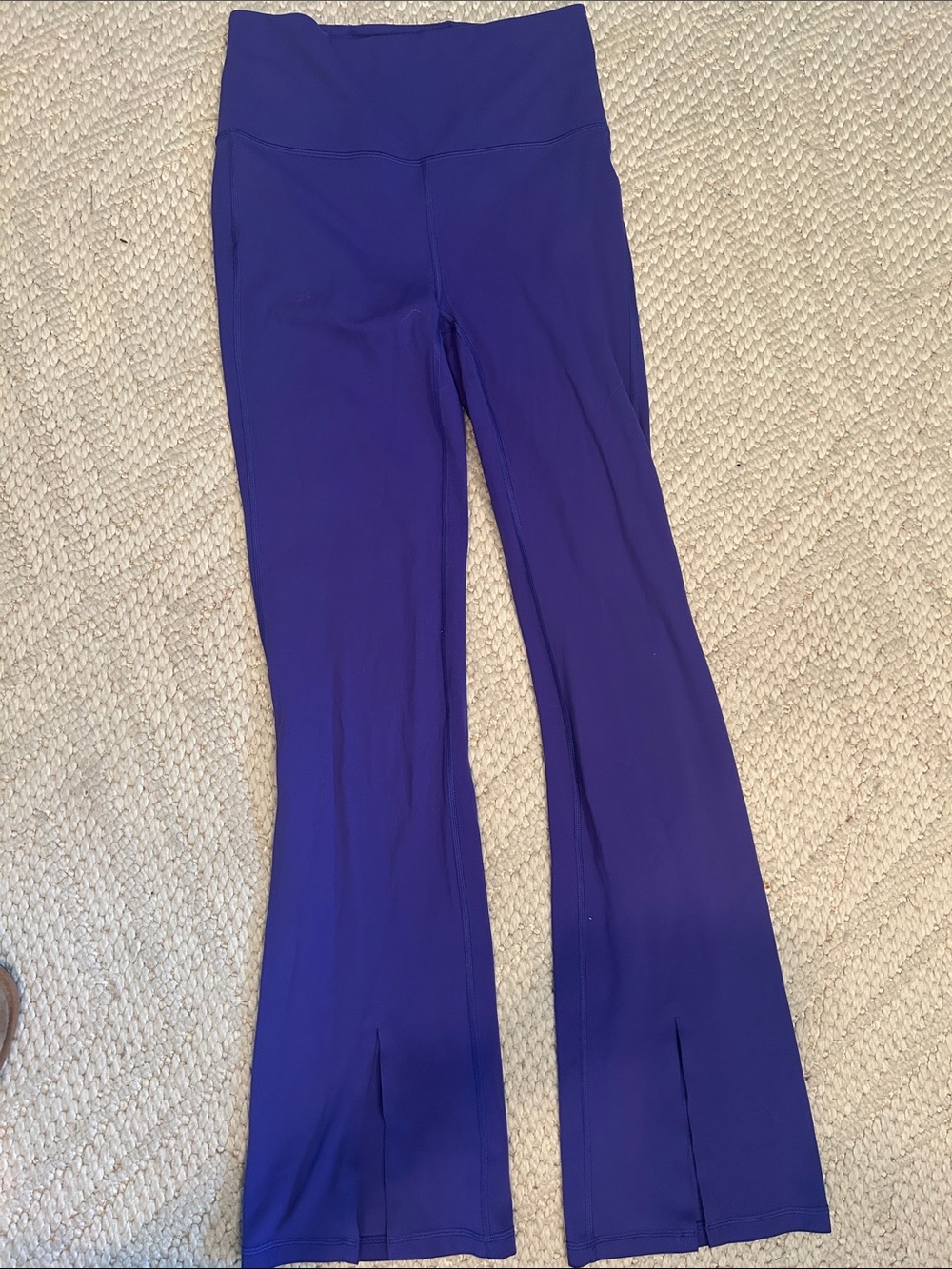 Athleta High-Waist Purple Flare Leggings